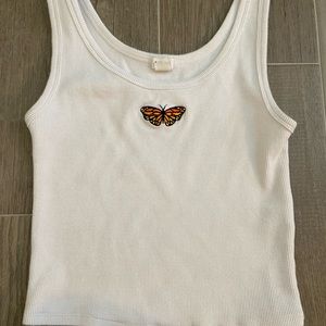 Garage Butterly Crop Top